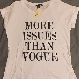More issues than Vogue tee